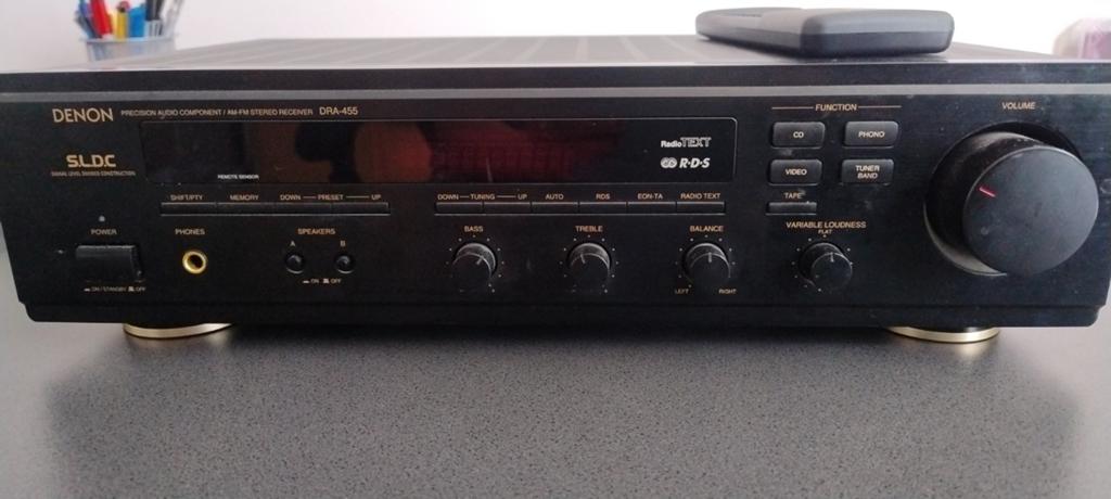 Denon DRA-455 Receiver Versterker incl. Afstandsbedien, Audio, Tv en Foto, Versterkers en Receivers, Gebruikt, Denon, Ophalen of Verzenden