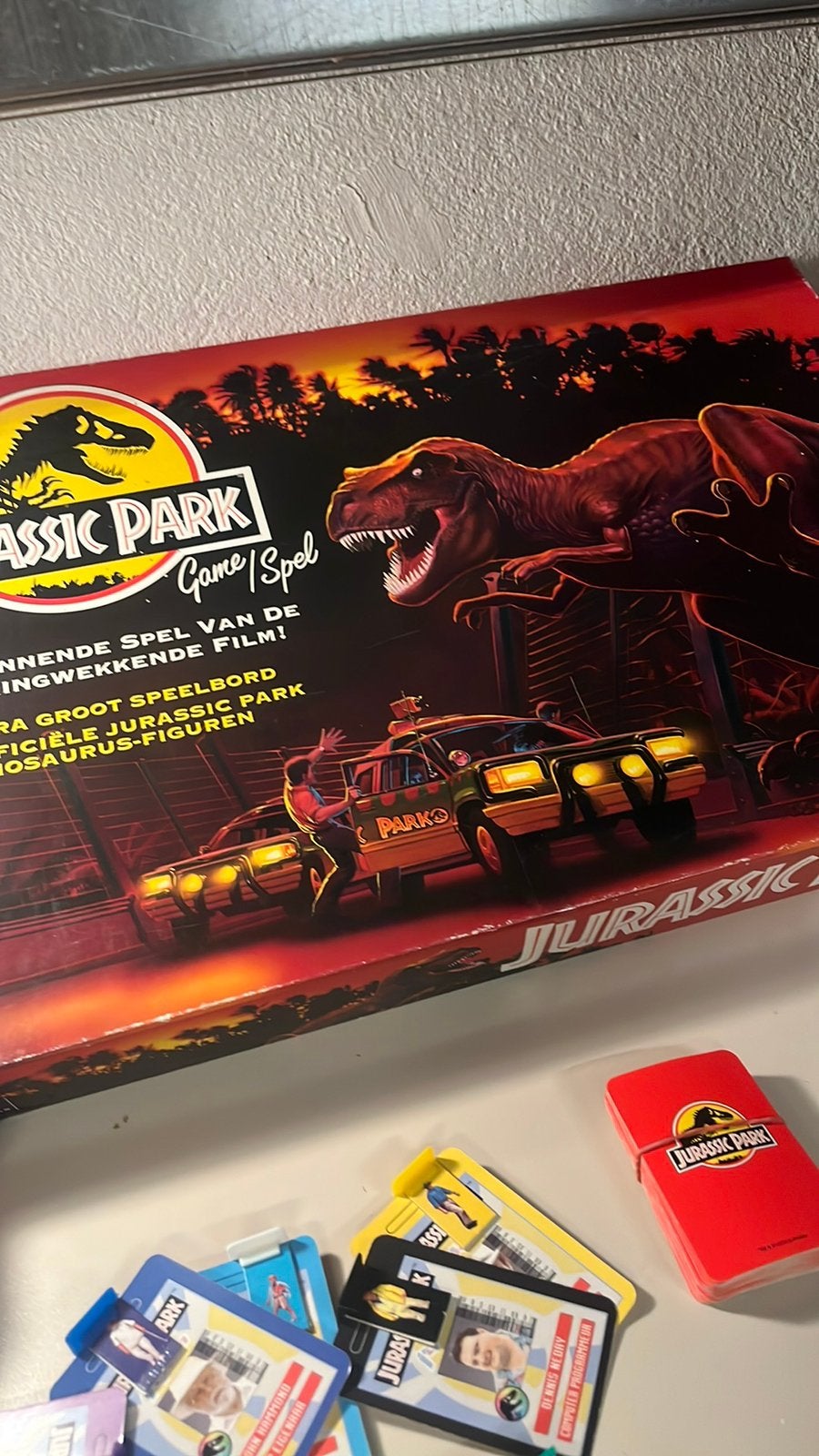 Jurassic park het bordspel Spannend Gezelschap spel, Ophalen of Verzenden, Zo goed als nieuw