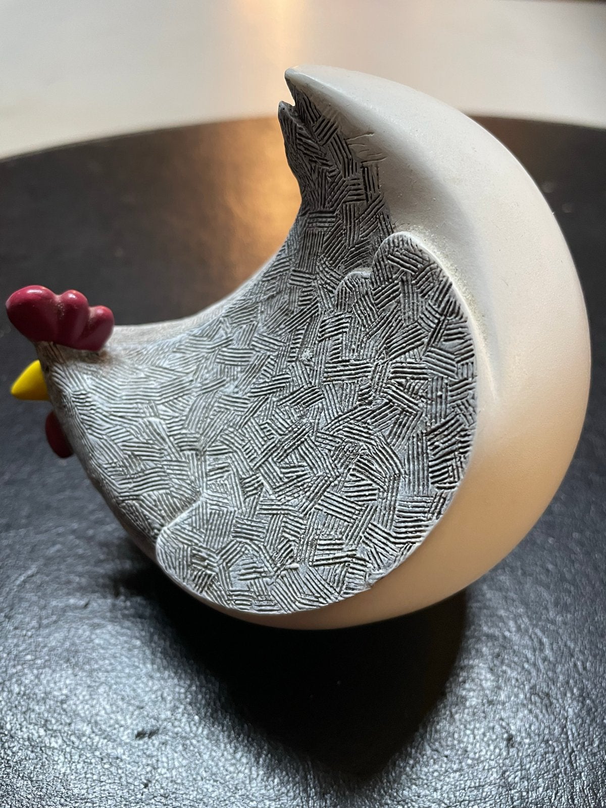 Paper weight Farmyard fun by art forum white hen, Ophalen of Verzenden, Zo goed als nieuw, Modern, Wit