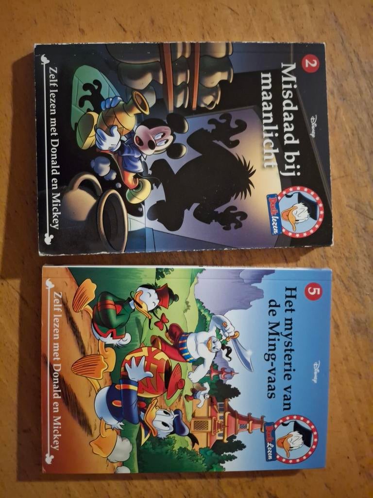 Disney Zelf lezen met Donald en Mickey - 2 boeken, Ophalen of Verzenden, Gelezen, Disney, Fictie algemeen