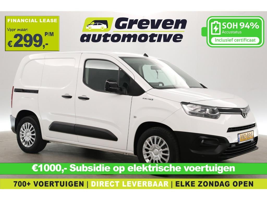 Toyota PROACE CITY Electric 50 kWh 136PK | Snelladen | SOH 9, 136 pk, Gebruikt, 750 kg, Wit
