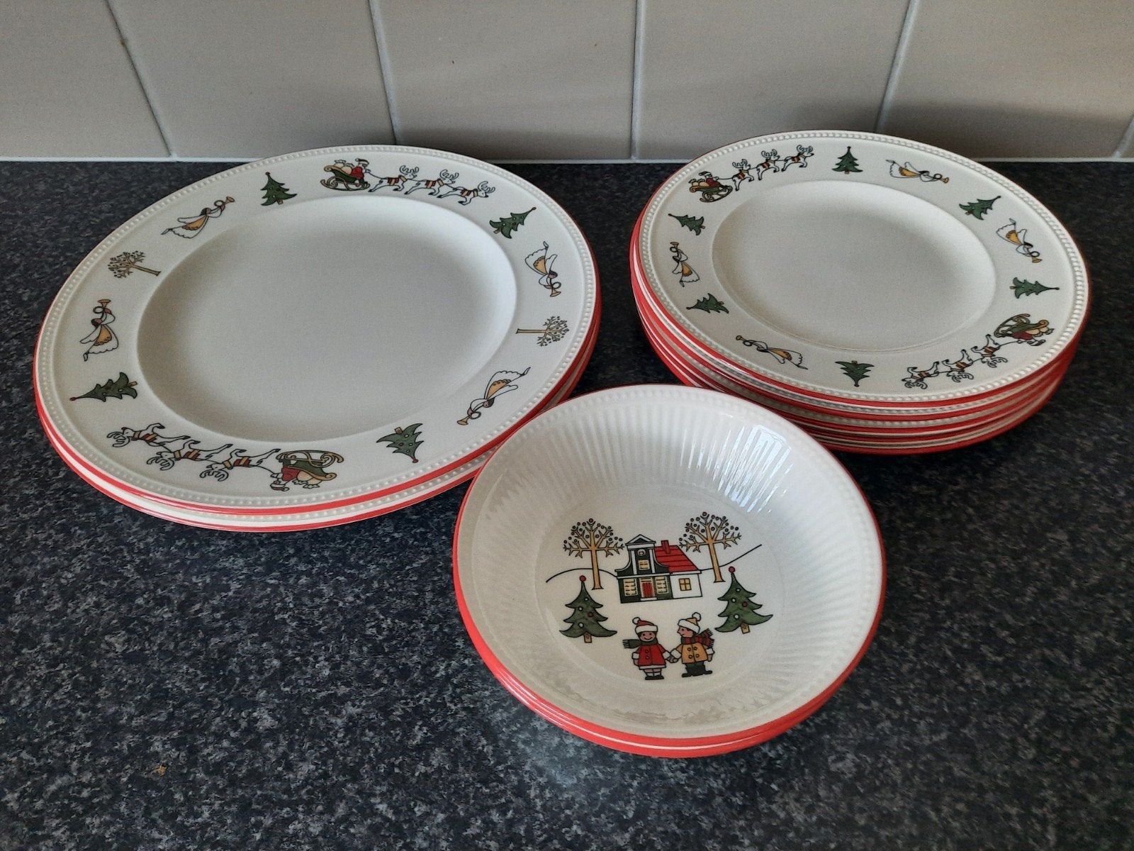 wedgwood windsor kerstservies, Ophalen