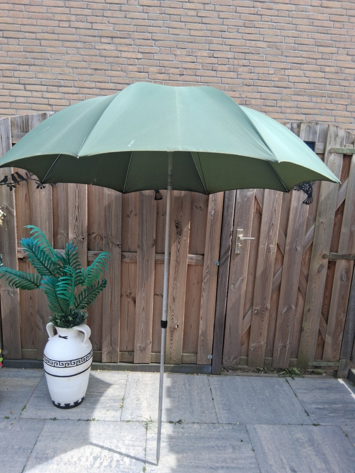 Visparaplu nylon 180cm - Groen, Watersport en Boten, Ophalen of Verzenden, Gebruikt, Overige typen