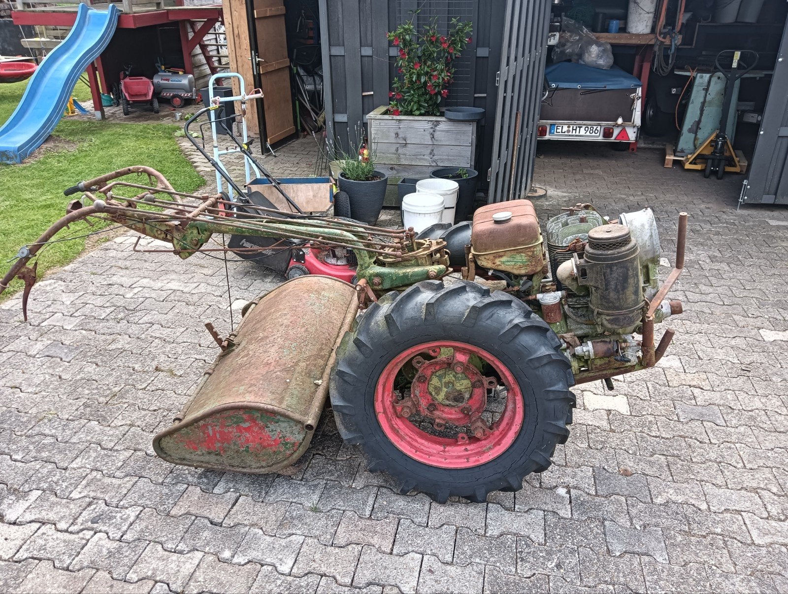 Agria tuinfrees voor knutselaar, Ophalen, Gebruikt