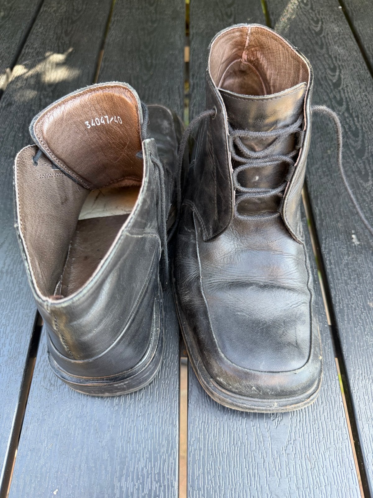 Nette Vero cuoio herenschoenen maat 40, Zwart, Ophalen of Verzenden, Gedragen, Veterschoenen