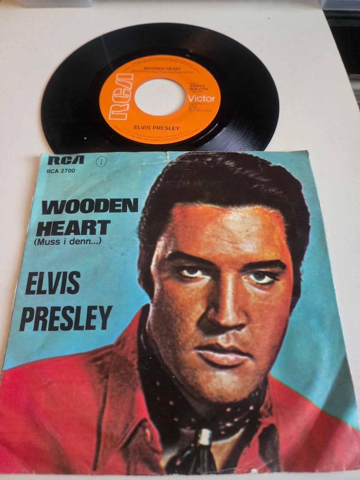 Elvis Presley - Wooden Heart (Muss i denn...) 7 inch vinyl, Gebruikt, 7 inch, Pop, EP