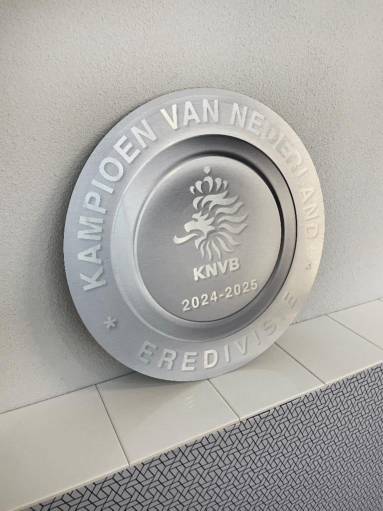 Kampioensschaal PSV Eredivisie, 2024 2025, alu, 40x40 cm, Verzamelen, Ophalen of Verzenden, Nieuw, Reclamebord