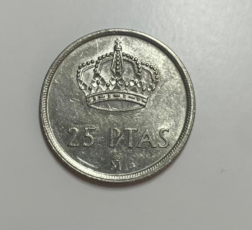 25 pesetas Spanje 1983, Ophalen of Verzenden, Overige landen