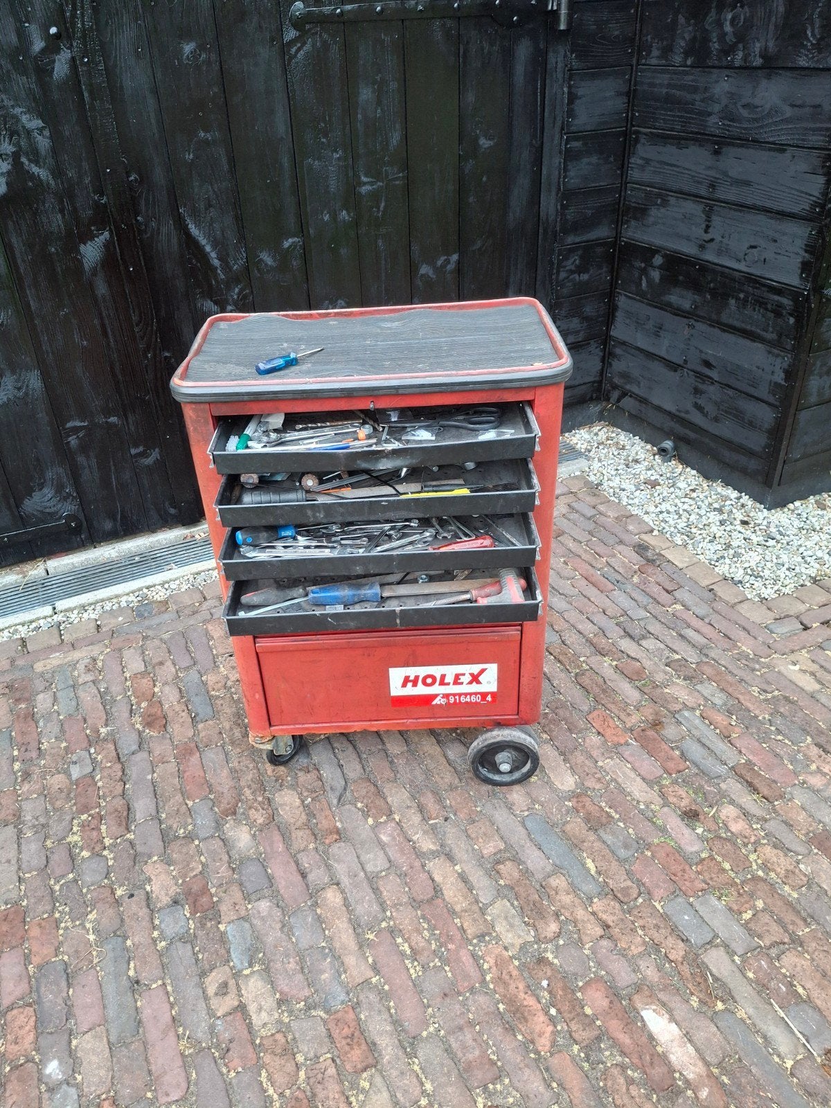 te koop gereedschap kar, Ophalen, Gevuld, Gebruikt