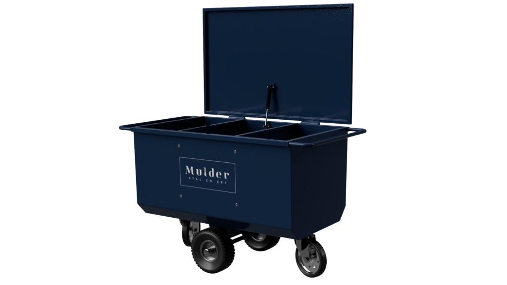 Voerwagen donkerblauw met luchtbanden – 275 liter, Ophalen, Nieuw, Overige soorten