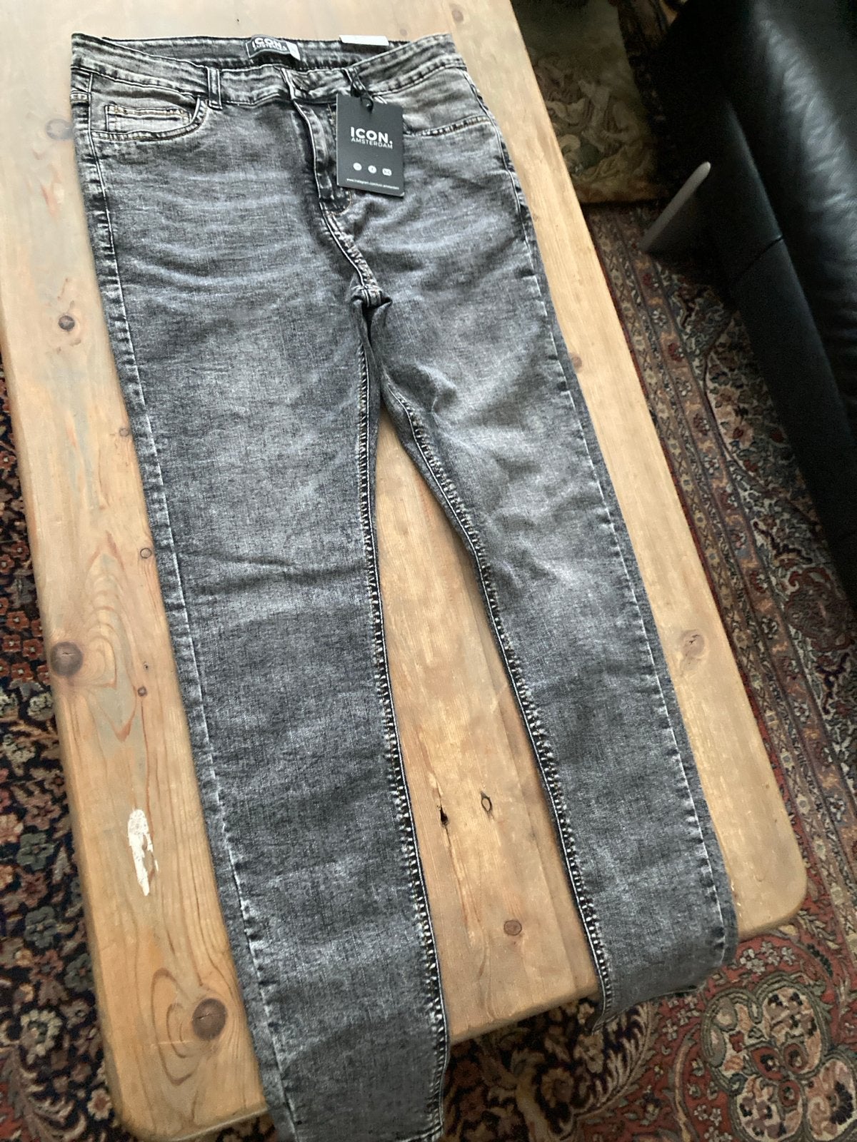 ICON. AMSTERDAM Jeans - Maat 32, Kleding | Heren, Spijkerbroeken en Jeans, Ophalen of Verzenden, Nieuw, Grijs, W32 (confectie 46) of kleiner