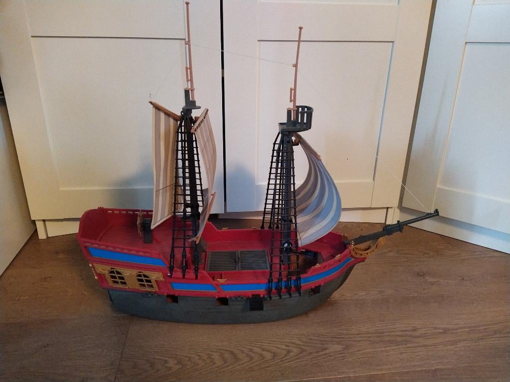 Stoer Playmobil piratenschip / boot / schip, Ophalen of Verzenden, Gebruikt