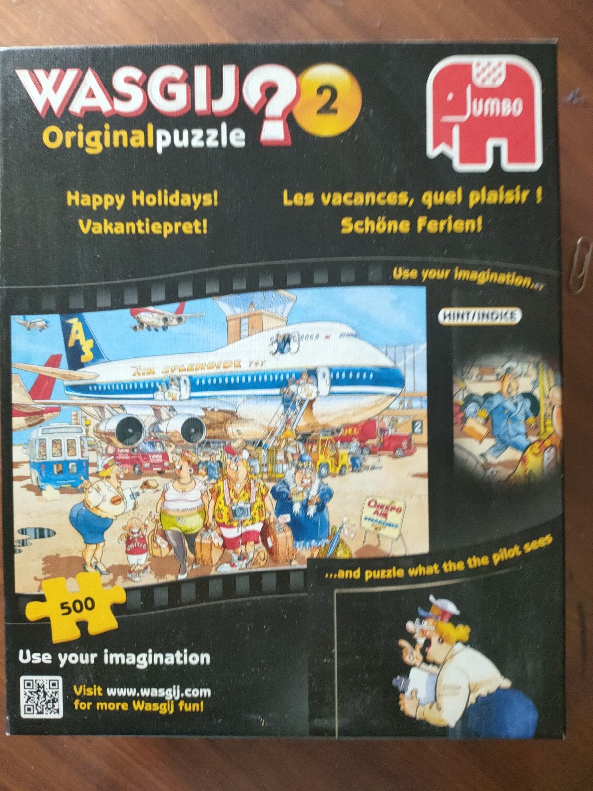 Wasgij Original 2: Happy Holidays! Legpuzzel 500 stukjes, Ophalen of Verzenden, Minder dan 500 stukjes, Zo goed als nieuw, Legpuzzel