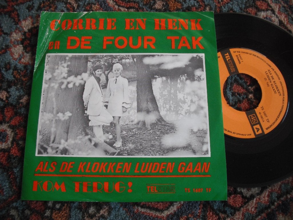 Corrie en Henk en De Four Tak - Als de klokken luiden gaan., Cd's en Dvd's, Vinyl | Nederlandstalig, Ophalen of Verzenden, Zo goed als nieuw