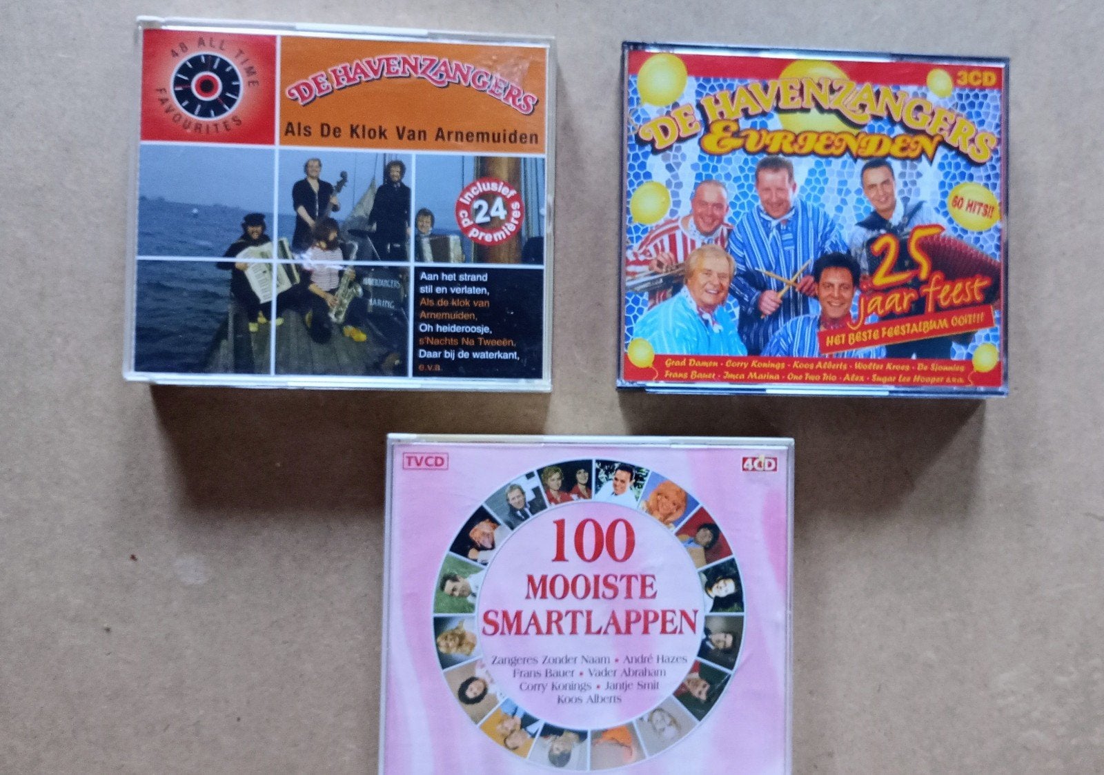 Havenzangers (2cd & 3cd) & Smartlappen (4cd, Cd's en Dvd's, Cd's | Nederlandstalig, Verzenden, Gebruikt, Levenslied of Smartlap