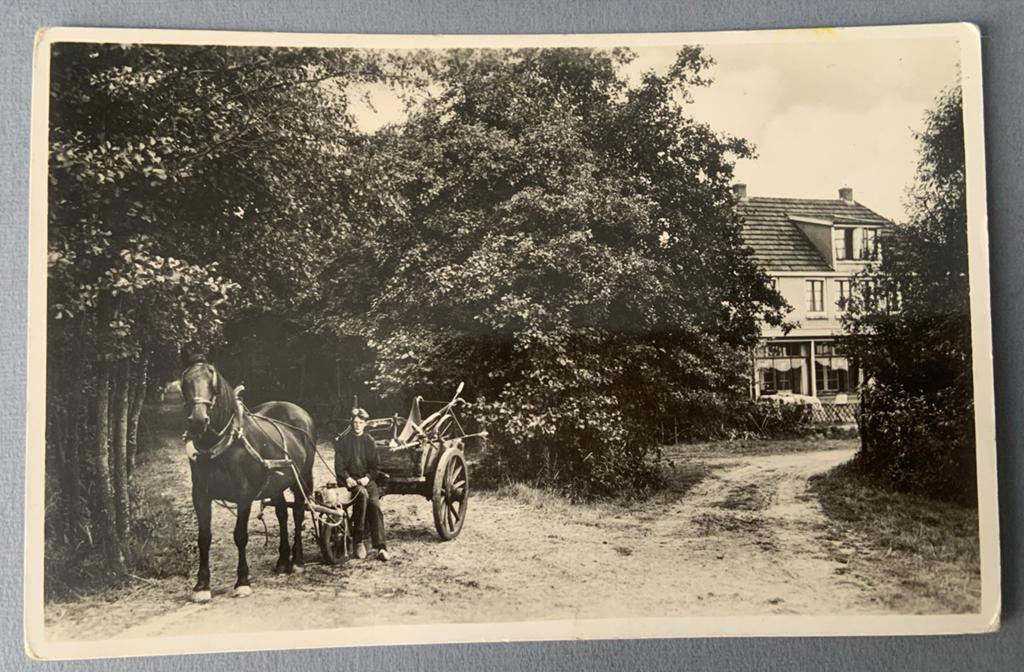 Texel: Bij de Fonteinsnol met paard en wagen, Verzamelen, Verzenden, 1920 tot 1940, Gelopen, Waddeneilanden