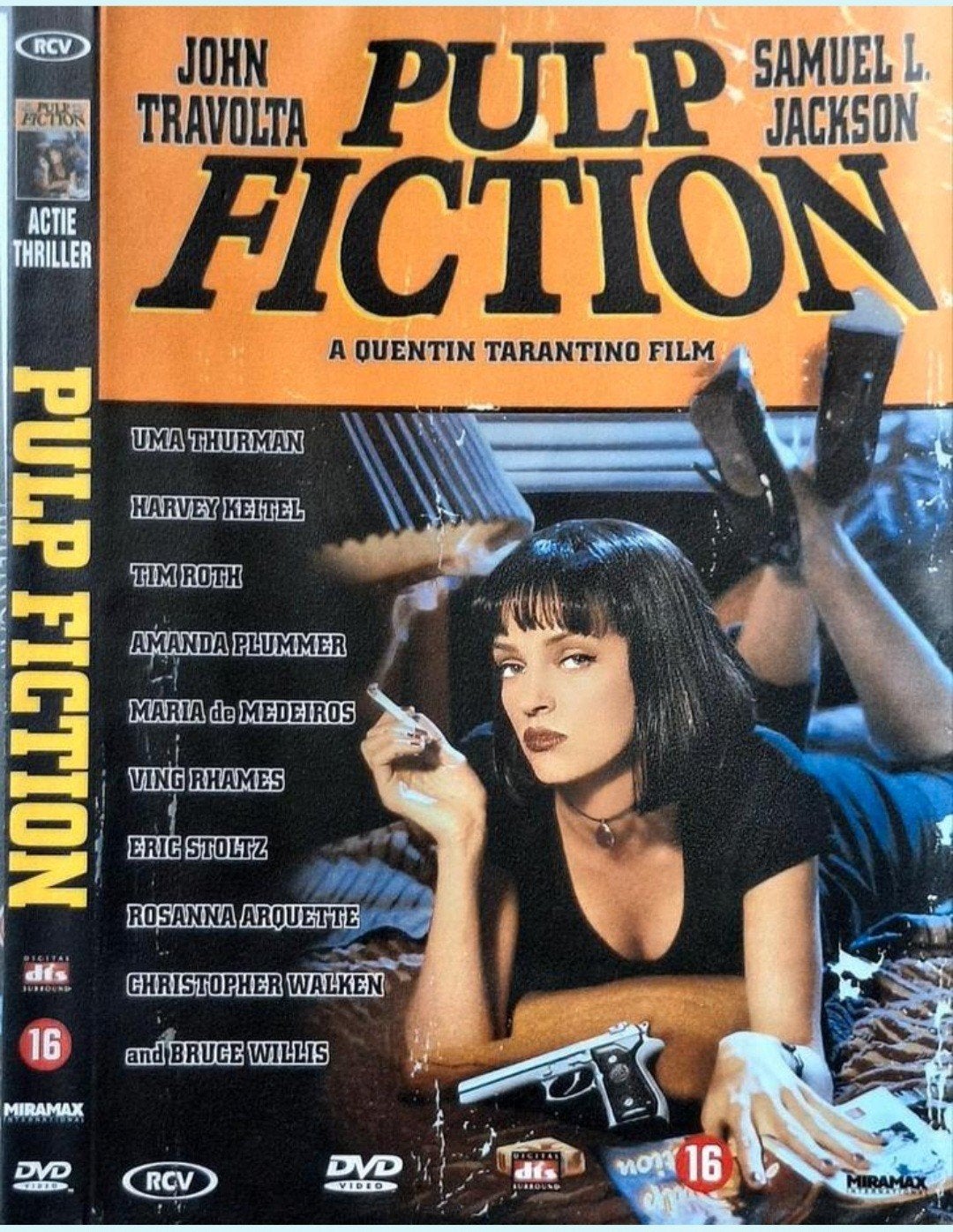 DVD  SPEELFILM (Tarantino) - Pulp Fiction, Vanaf 16 jaar, Ophalen of Verzenden, Gebruikt, Actie en Avontuur