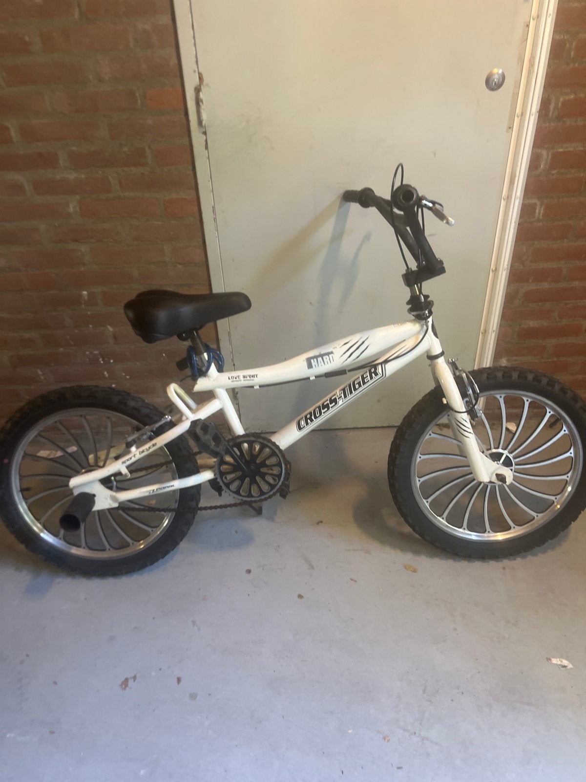 Haro Cross-Tiger BMX Fiets - Wit, Goede Staat, Fietsen en Brommers, Fietsen | Crossfietsen en BMX, Ophalen, Gebruikt, Staal, Velgrem
