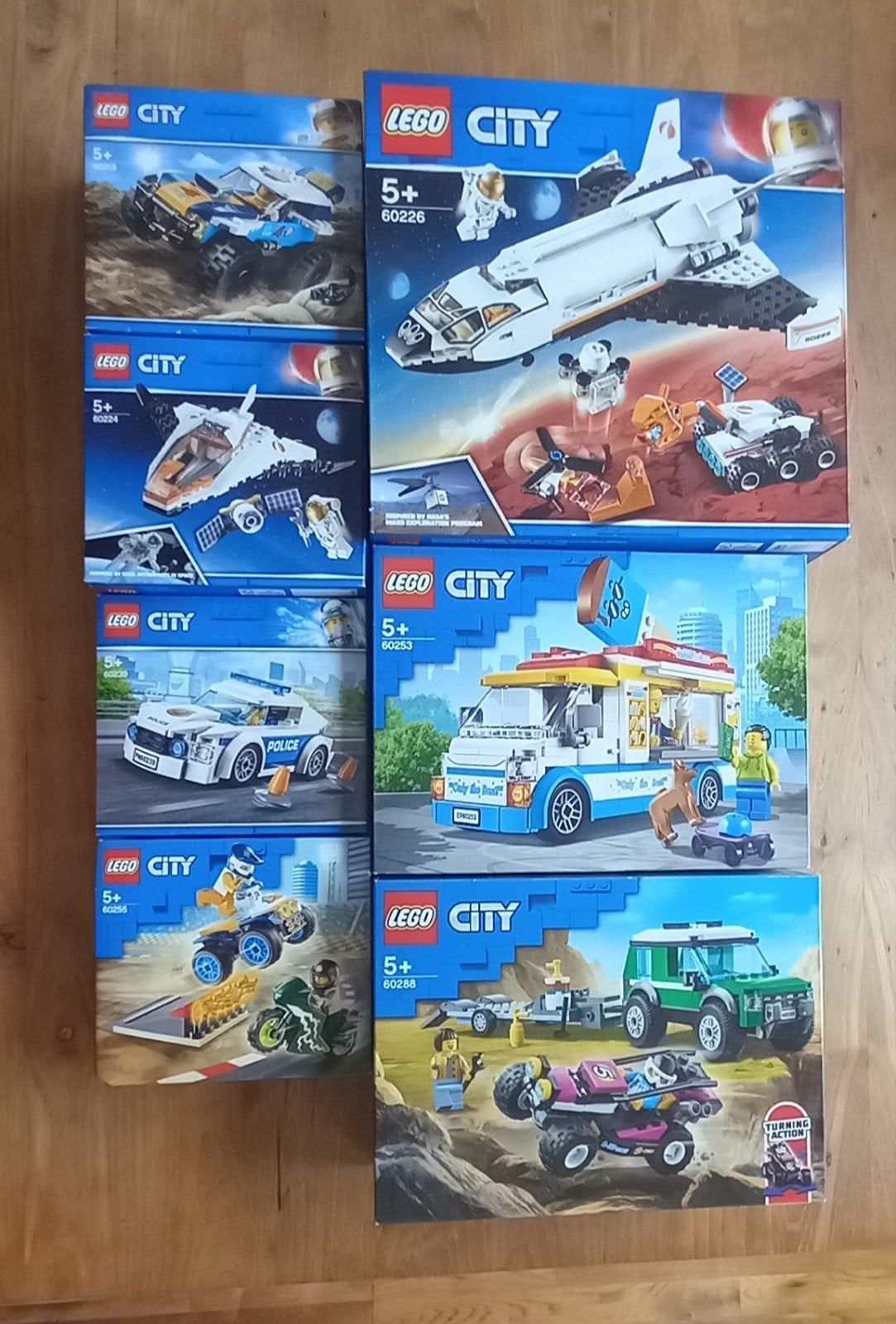 Lego City pakket | 7 nieuw in doos | van mars tot ijsjespret, City, Lego, Nieuw, Ophalen of Verzenden