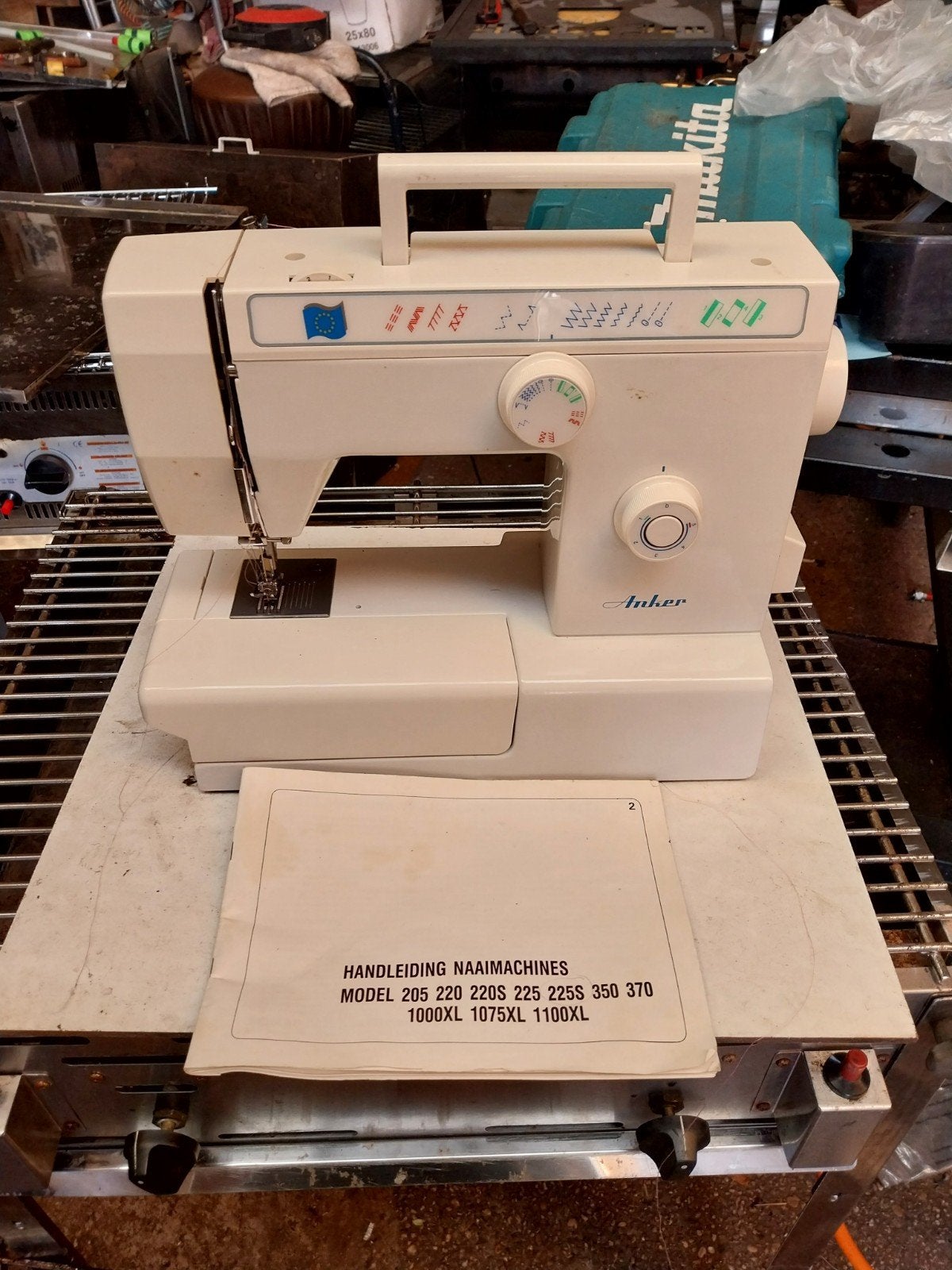Anker Naaimachine met handleiding en hoes, Ophalen of Verzenden, Gebruikt, Naaimachine, Overige merken