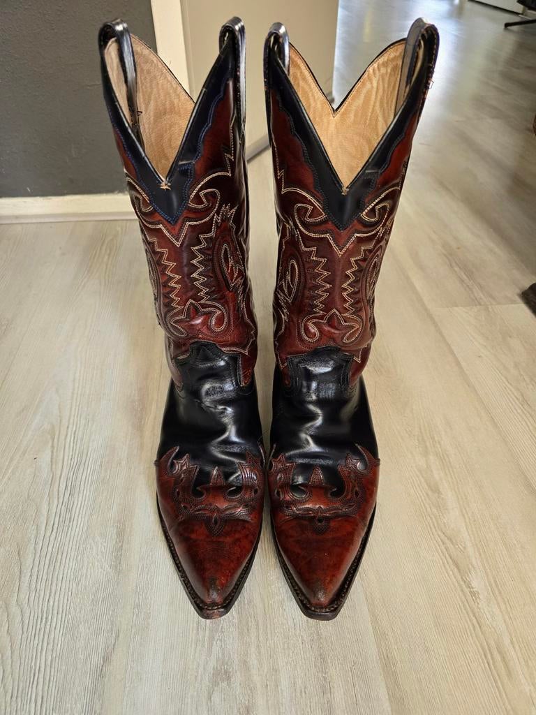 Sendra heren handgemaakte leren cowboy laarzen 44, Ophalen of Verzenden, Bruin, Boots