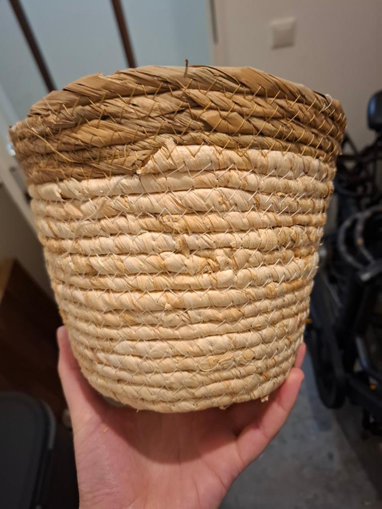 Nieuwe rieten mand van Xenos, Ø 22 x 17 cm, GRATIS, Huis en Inrichting, Woonaccessoires | Schalen en Manden, Ophalen, Mand, Rond