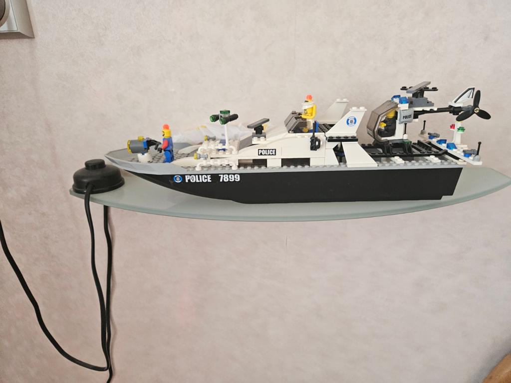 Lego City Politieboot met Helikopter - Compleet & Werkend, Lego, Ophalen of Verzenden, Compleet, Complete set