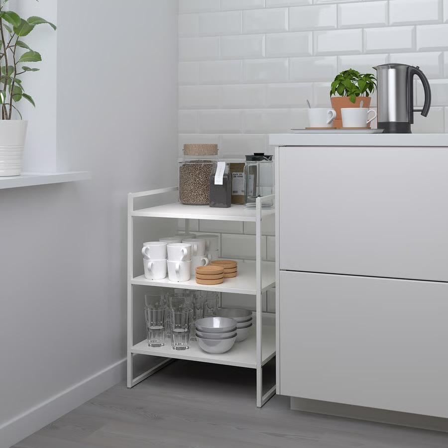 IKEA JONAXEL stellingkast, 50x51x70 cm, wit, Ophalen of Verzenden, Gebruikt