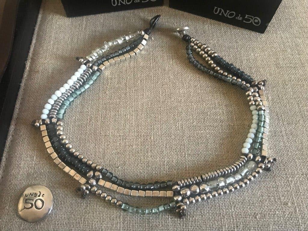 Uno de 50 Ketting (114)(309,- = 124,50) Kanication, Ophalen of Verzenden, Nieuw, Zilver, Overige materialen
