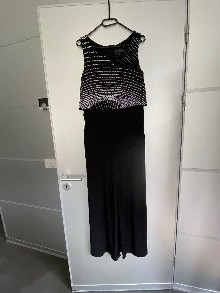 K225 Frank Lyman mt. 36=S jumpsuit playsuit zwart/wit, Kleding | Dames, Jumpsuits, Zwart, Ophalen of Verzenden, Zo goed als nieuw