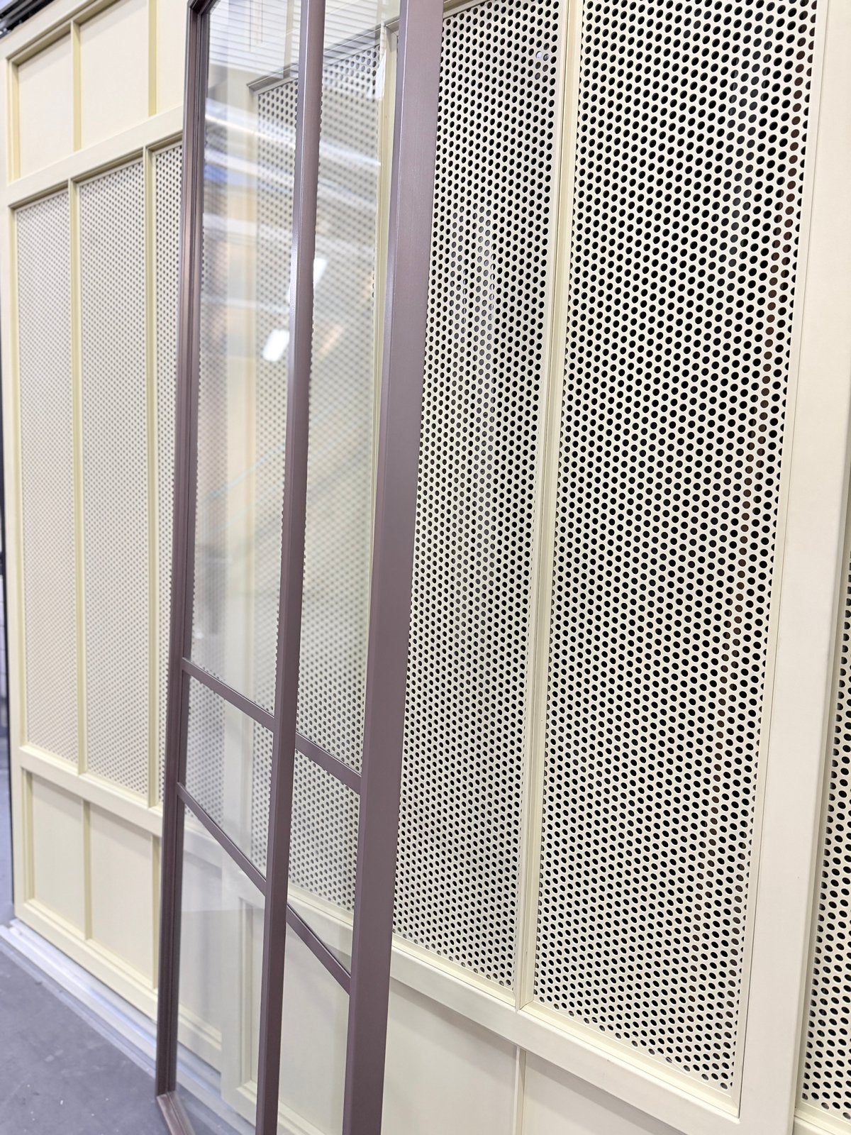Brons kleur stalen schuifdeur, Ophalen, Binnendeur, Schuifdeur, 200 tot 215 cm