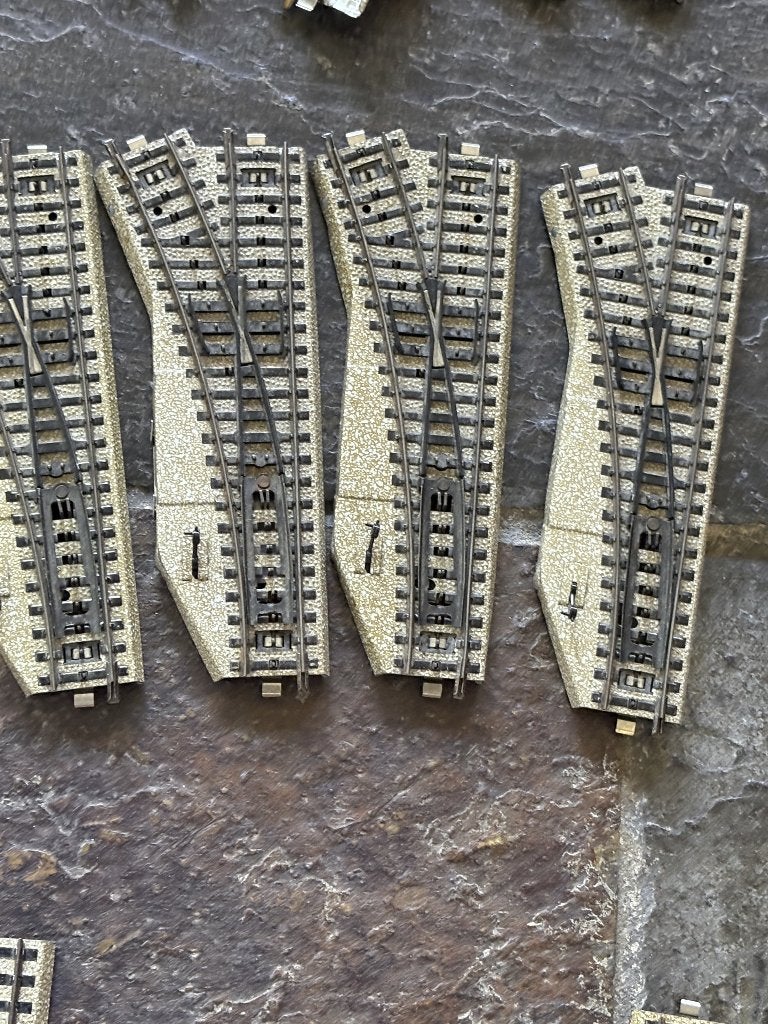 Marklin M rails wissel links 5202/5221, Wisselstroom, Gebruikt, Rails, Ophalen of Verzenden