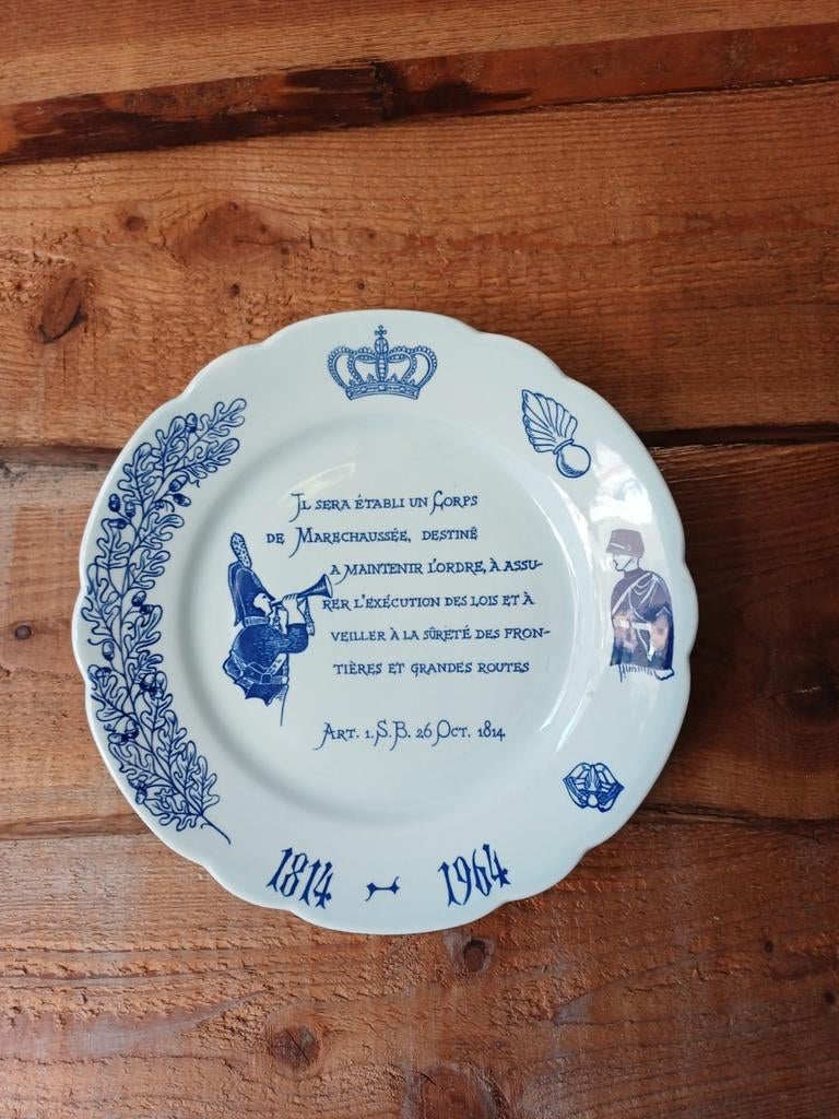 Gedenkbord Koninklijke Marechaussee 1964, Ophalen of Verzenden