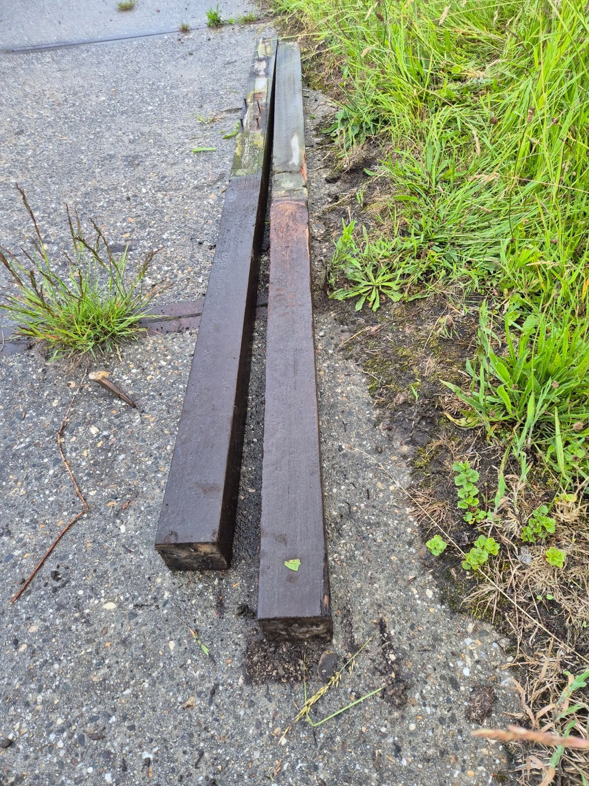 Hardhouten weide palen