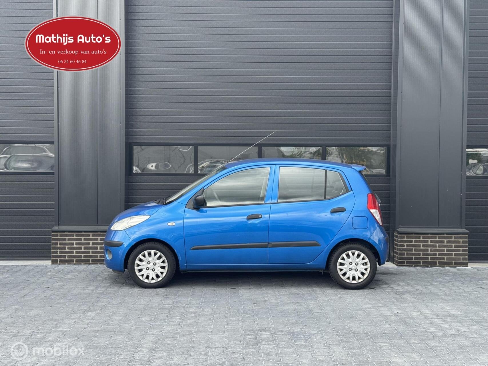 Hyundai i10 1.25i Active Cool Automaat! Airco! Nette staat!, Auto's, 31 €/maand, 4 cilinders, Blauw, Origineel Nederlands