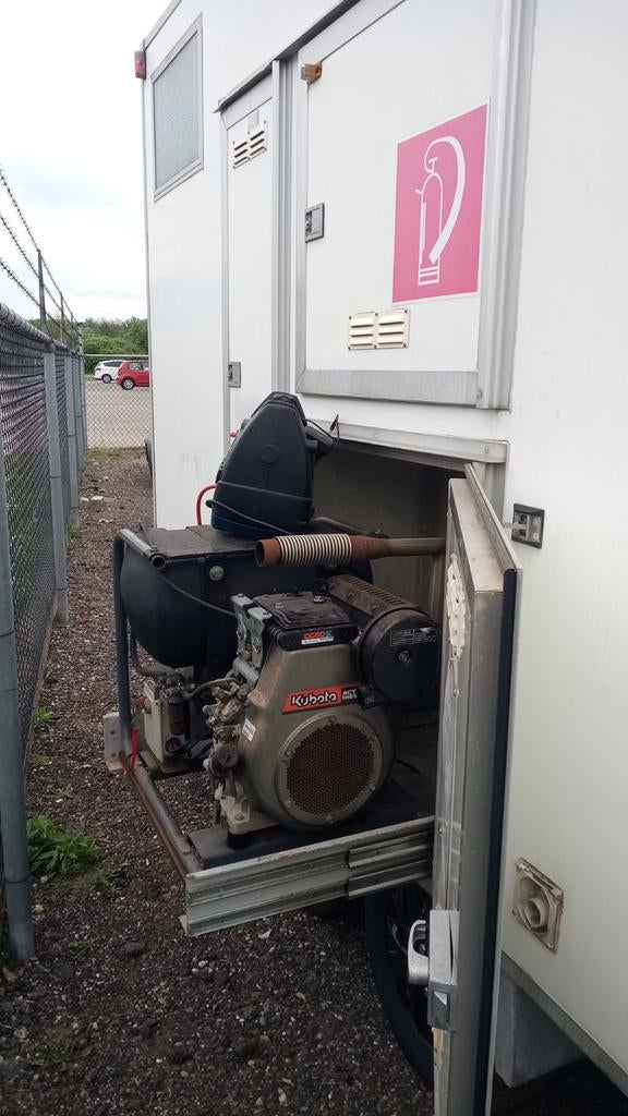 Kubota AC Stroomgenerator - Diesel - 5 kVA, Doe-het-zelf en Verbouw, Ophalen of Verzenden, Zo goed als nieuw, Dieselolie, Elektrisch startend