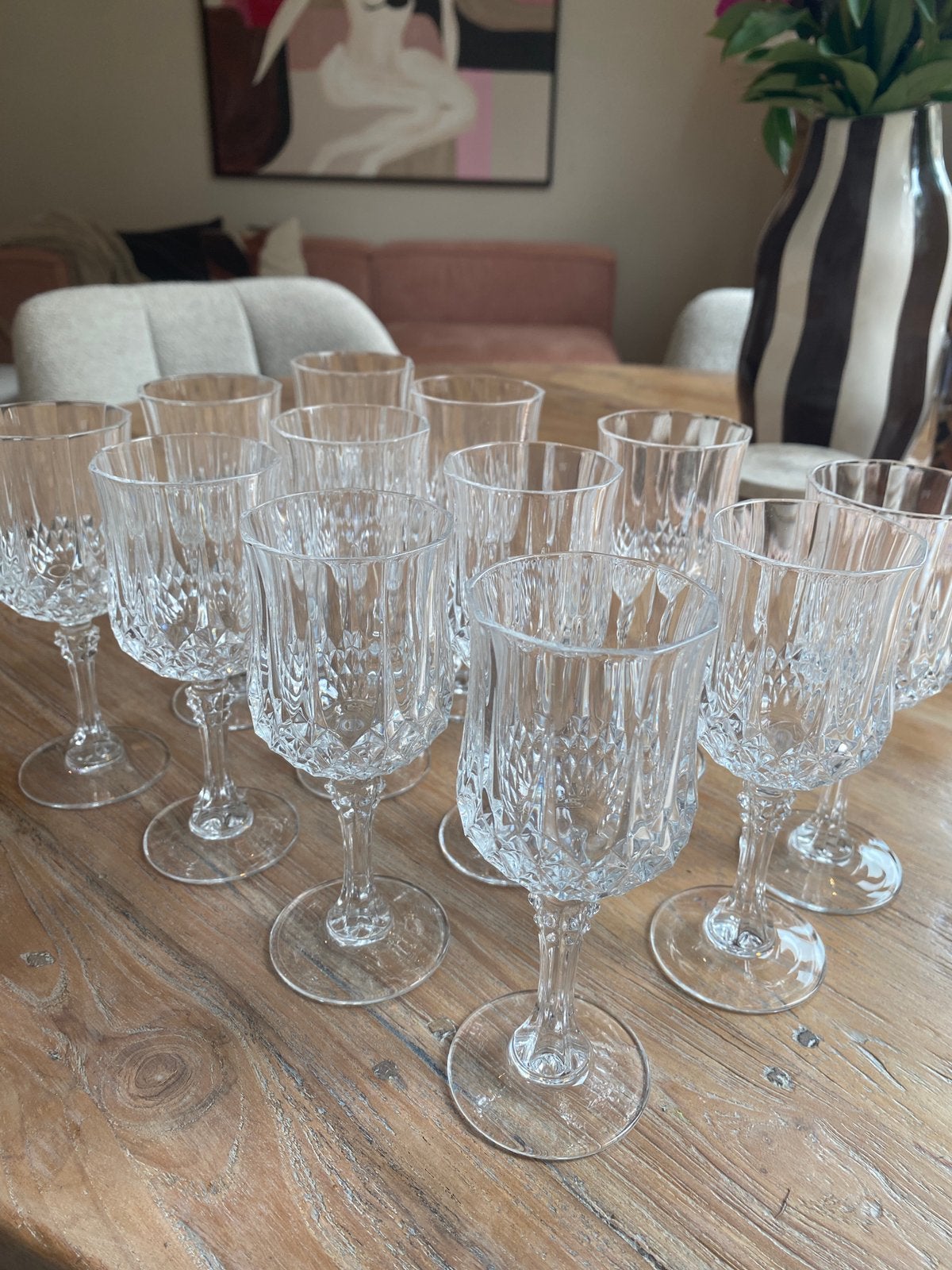 12 Vintage wijnglazen, Ophalen