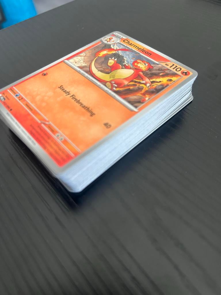 Pokémon kaarten PFL MEG DRI JTG MEW non holo, Ophalen of Verzenden, Gebruikt, Meerdere kaarten