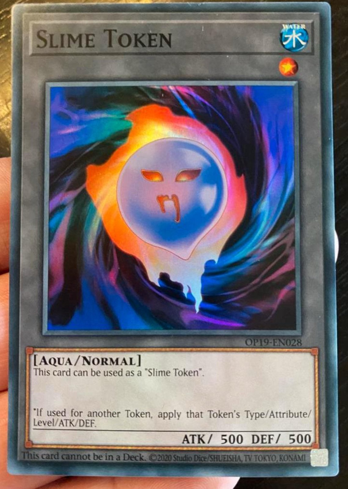 Yu-Gi-Oh! Slime Token Tournament Promo !, Hobby en Vrije tijd, Verzamelkaartspellen | Yu-gi-Oh!, Ophalen of Verzenden, Zo goed als nieuw