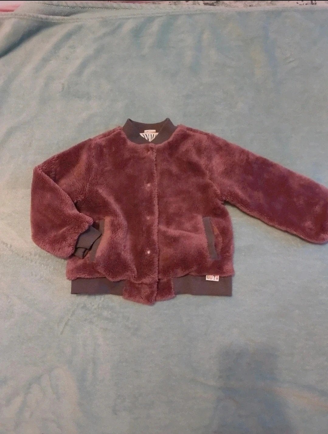 Hema teddy jasje met zebraprint voering, maat 98/104, Ophalen of Verzenden, Gebruikt, Hema, Jongen of Meisje
