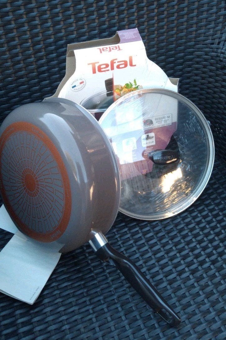 Tefal Hapjespan met deksel(glas) 24cm, Tefal, Verzenden, Nieuw, Overige typen