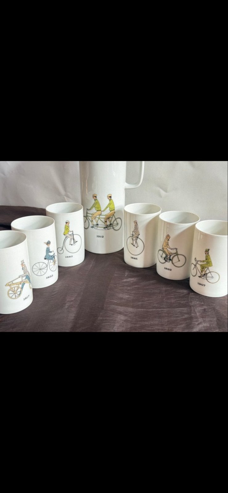 Thomas Germany 'Fietsen door de jaren heen' set, Antiek en Kunst, Ophalen of Verzenden