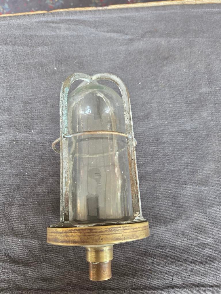 Oude scheepslamp, Ophalen of Verzenden
