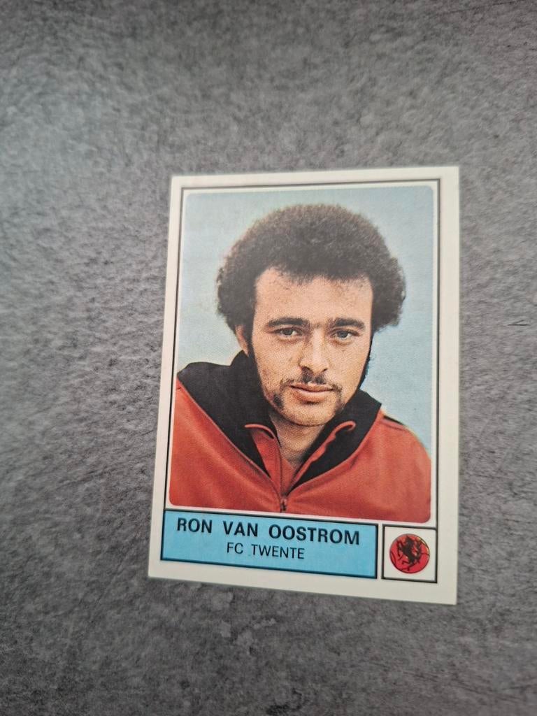 Panini sticker Voetbal 78. Speler Ron van Oostrom FC Twente., Verzenden, Gebruikt, Sticker