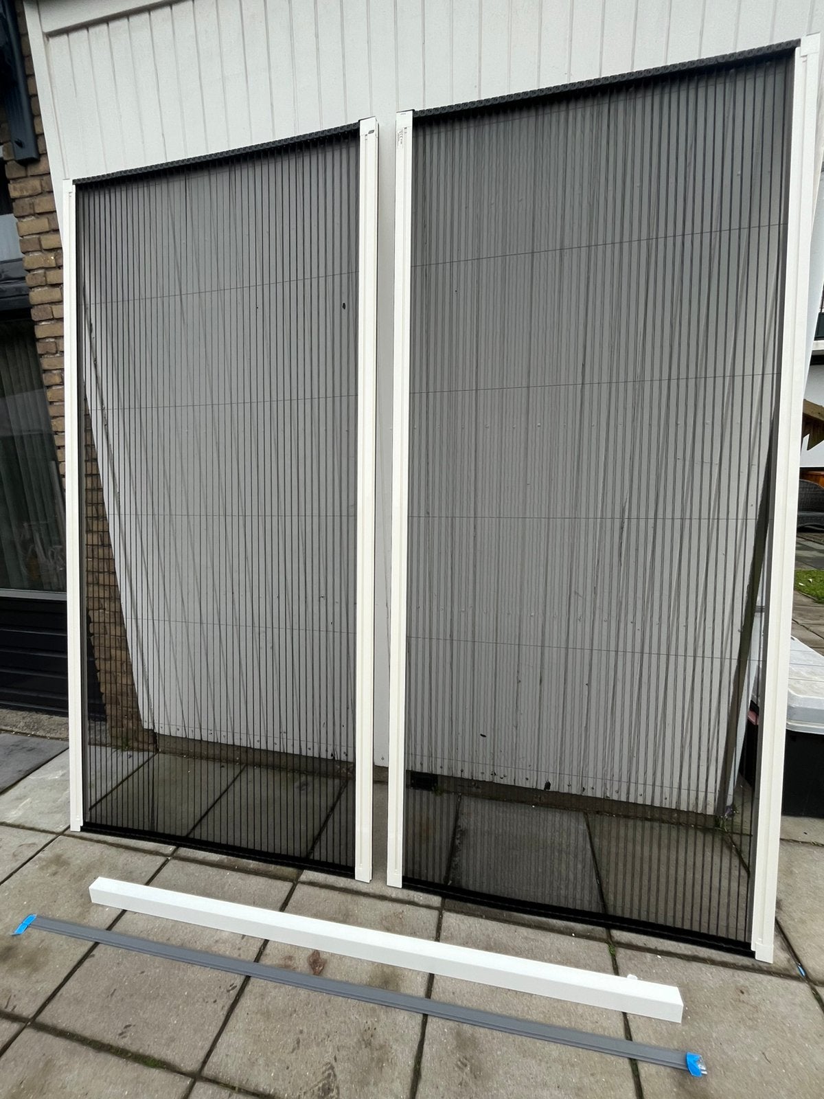 Luxaflex hordeuren in plissé (nieuw) 233x260 (dubbelzijdig), 200 cm of meer, Nieuw, Ophalen of Verzenden, 200 cm of meer