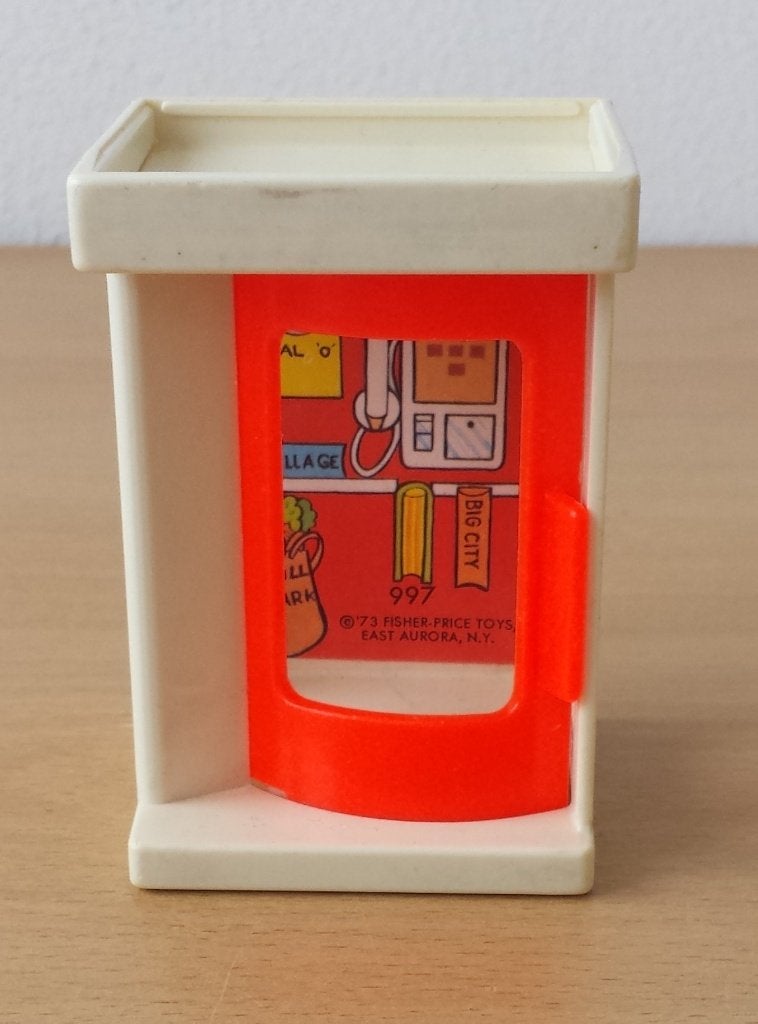 Fisher-Price Telefooncel van Village 997 - vintage - 1973, Ophalen of Verzenden, Nvt, Nvt, Fisher-Price
