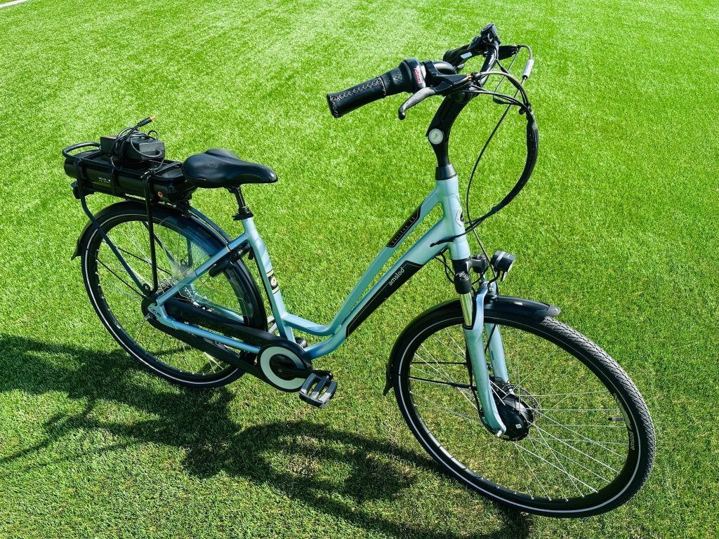 Amslod Carlton SX elektrische damesfiets, Gebruikt, Niet ingevuld, Ophalen of Verzenden, 50 km per accu of meer