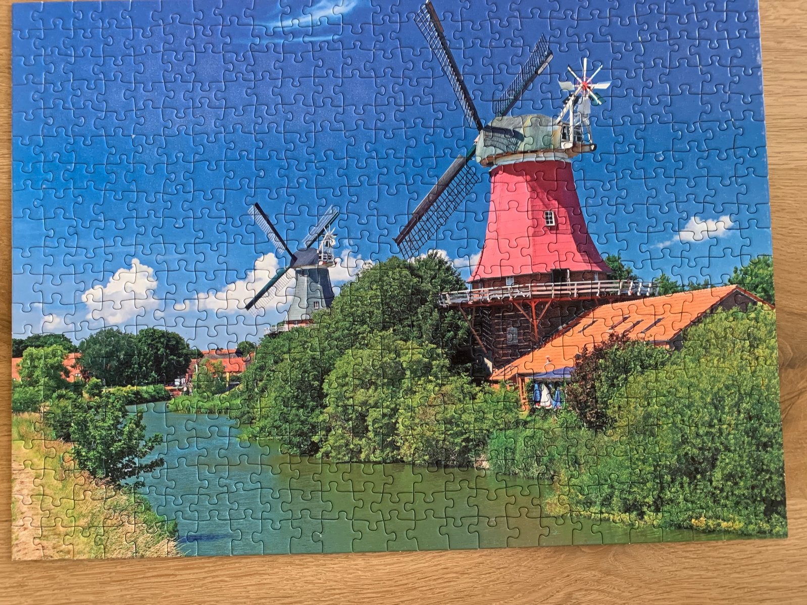 Puzzel 500 stukjes Windmolenromantiek, Ophalen of Verzenden, 500 t/m 1500 stukjes, Zo goed als nieuw