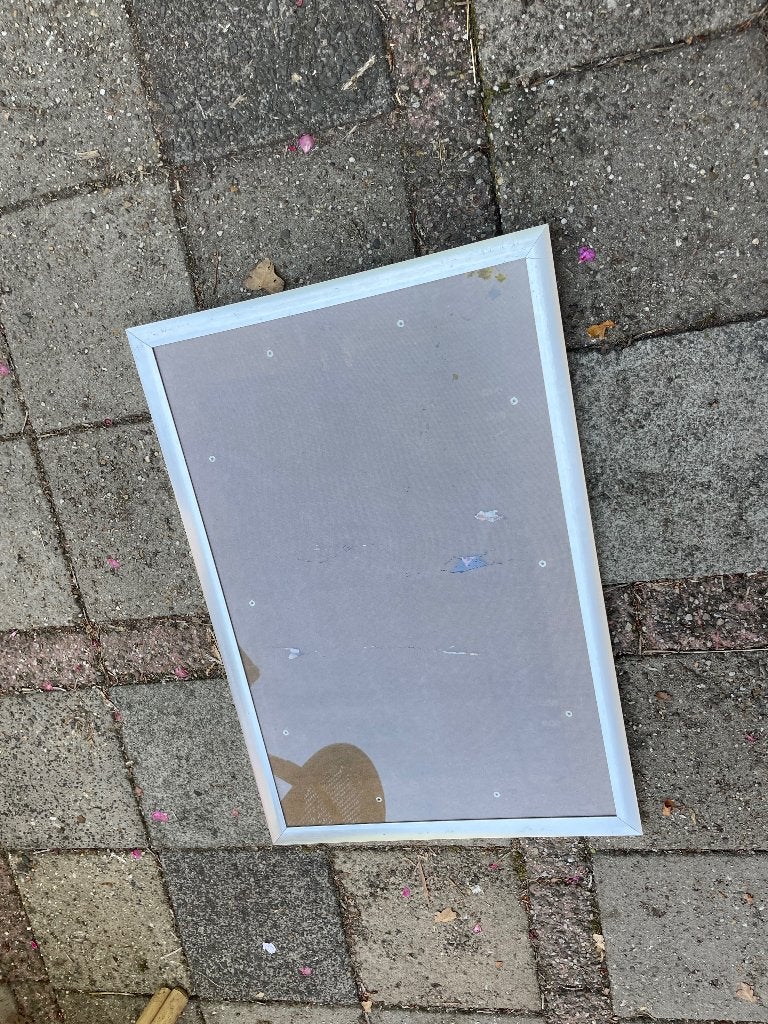 Zilverkleurige Wissellijst, Ophalen, 55 cm, Gebruikt, 88 cm