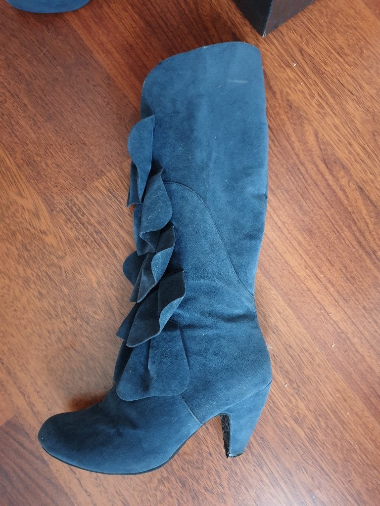 Blauwe laarzen Ibiza syle - maat 37, Kleding | Dames, Hoge laarzen, Blauw, Ophalen of Verzenden, Zo goed als nieuw
